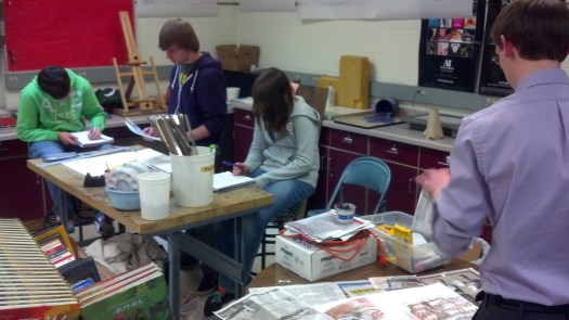 Look at the AP Artists working hard... Good job guys!