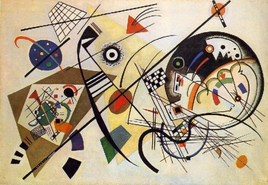 Complex / Symphonic Composition by Wassily Kandinsky: http://www.wassilykandinsky.net/images/works/256.jpg