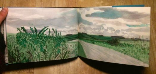 David Hockney Sketchbook Drawings: http://lacarioca.co.uk/wp-content/uploads/2013/01/image18ho.jpg 