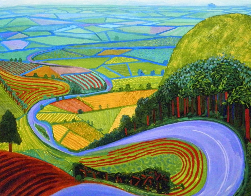 David Hockney and LANDSCAPE! http://2.bp.blogspot.com/-gfzaBwYRwf8/VJl_dKYmIUI/AAAAAAAASi0/xG5Ryp0gnqk/s1600/h2-1024x802.jpg 