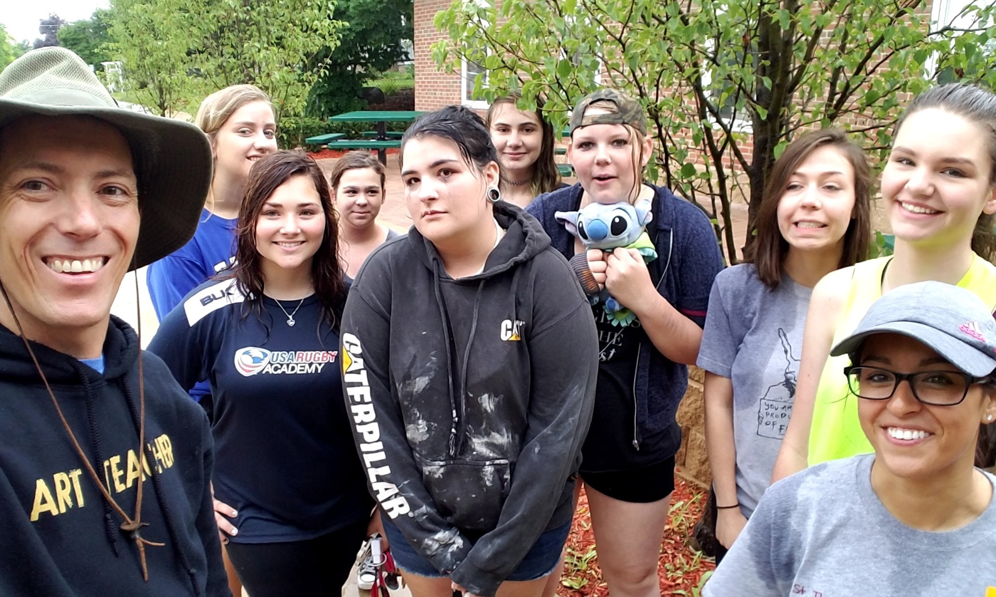 Rained Out at Plein Air Art Studio Today - Sad Faces for Sure.