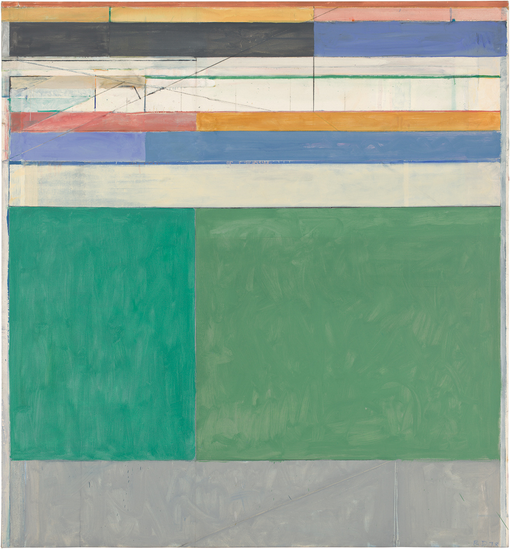 Richard Diebenkorn, Ocean Park Series: http://www.ocma.net/sites/default/files//Diebenkorn_Ocean%20Park%20105_3.jpg